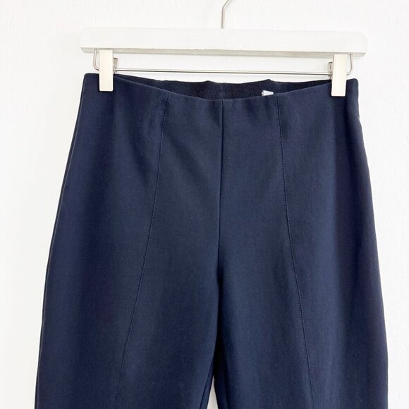 Vince Stitch Front Seam Ponte Legging Split Hem Pants Work Office Blue Small - Picture 4 of 12